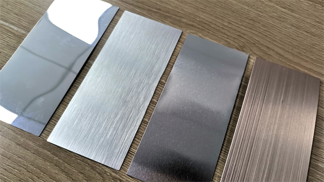 brushed aluminum plate