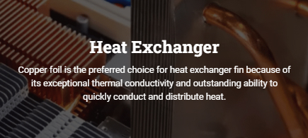 copper foil for heat exchanger