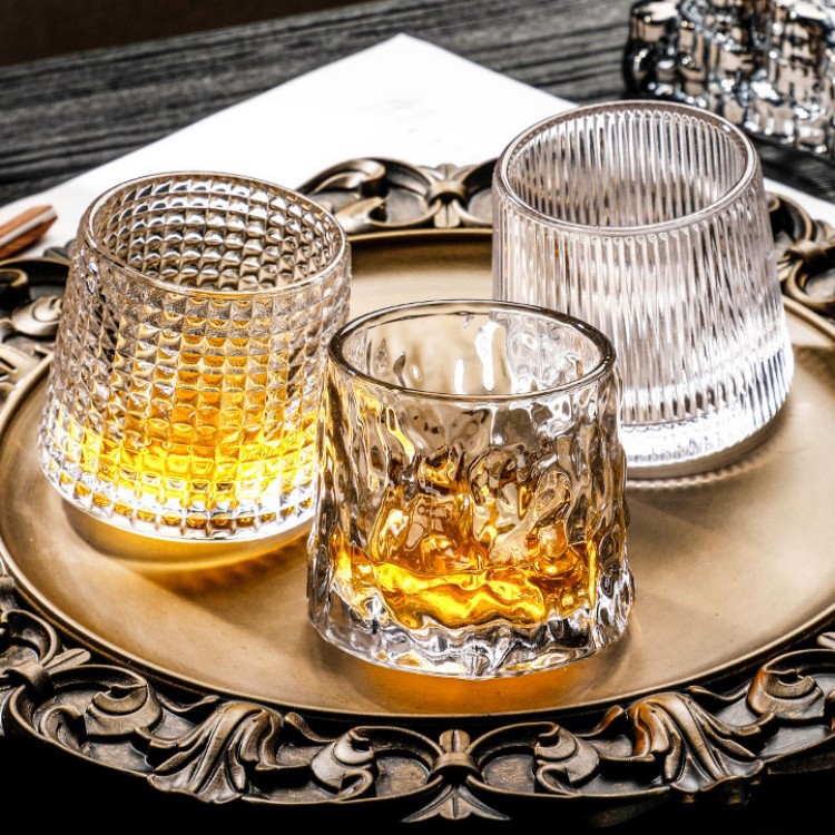 crystal whiskey glass set