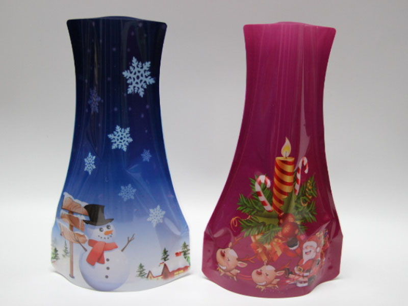 Plastic foldable Vases